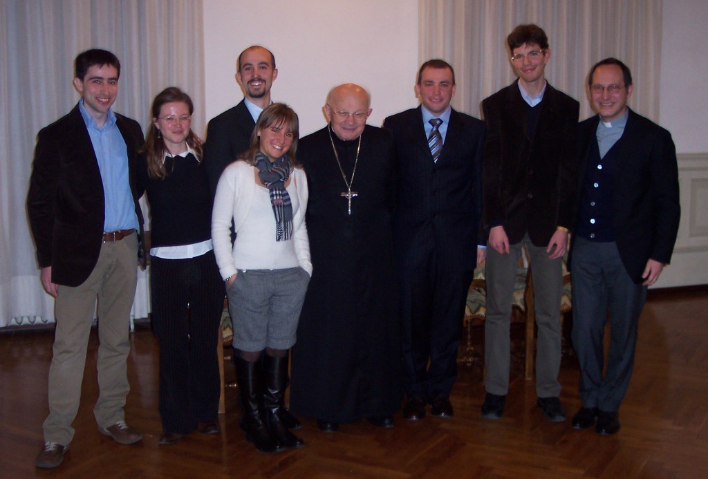 Udienza La FUCI bergamasca in udienza dal vescovo di Bergamo S. E. Mons. +Roberto Amadei.